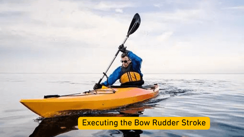 Executing the bow rudder stroke